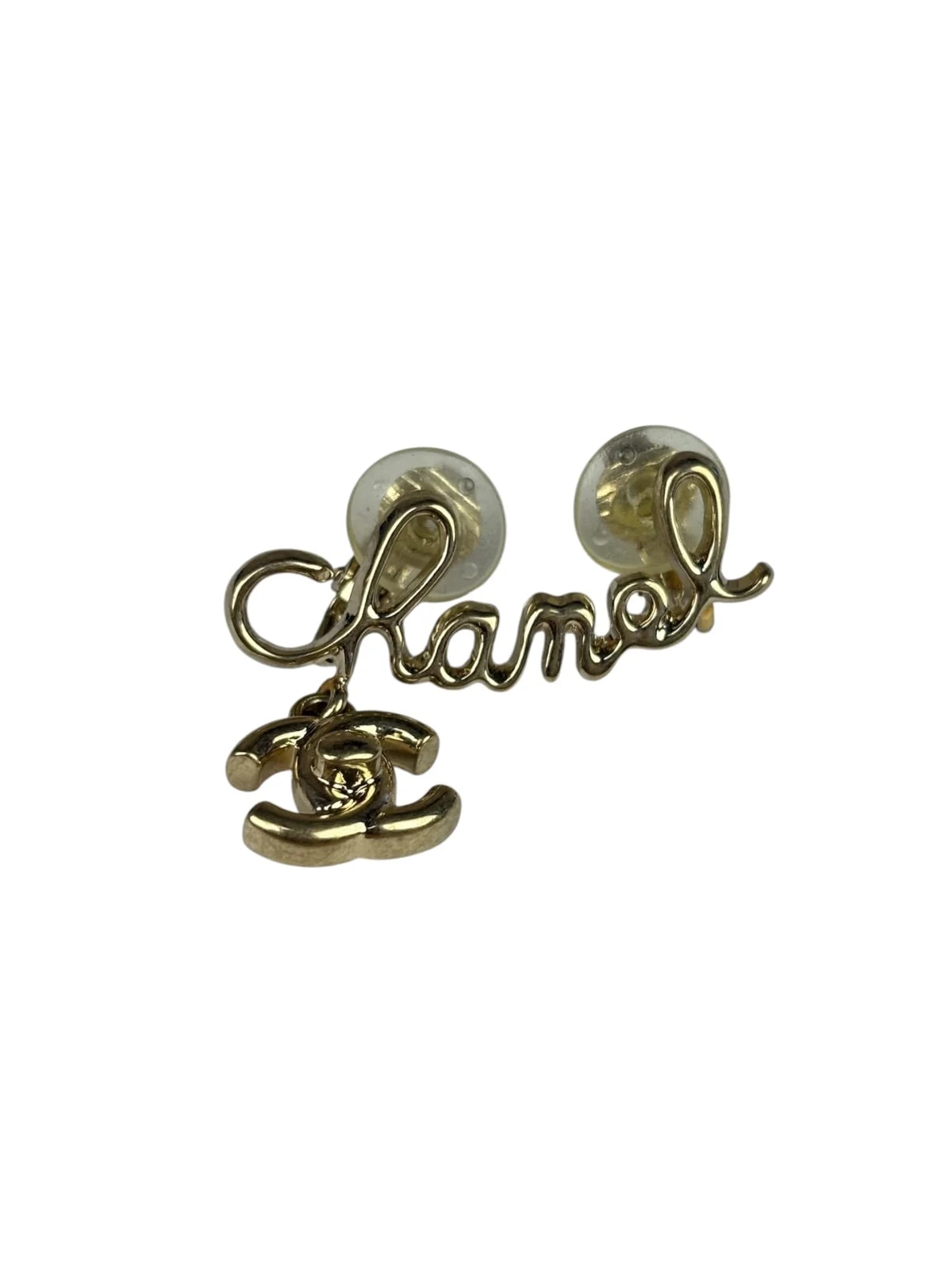 Chanel Tone Cursive CC Climber Clip-On 3