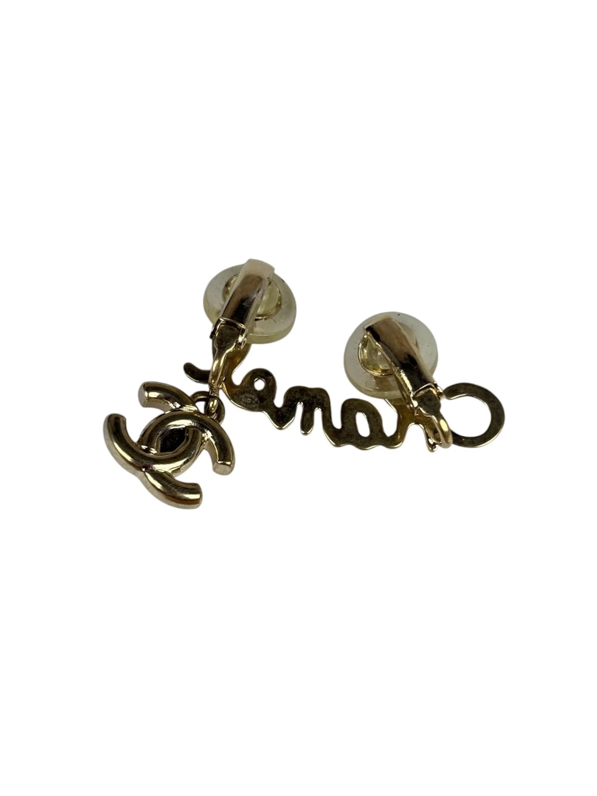Chanel Tone Cursive CC Climber Clip-On 4