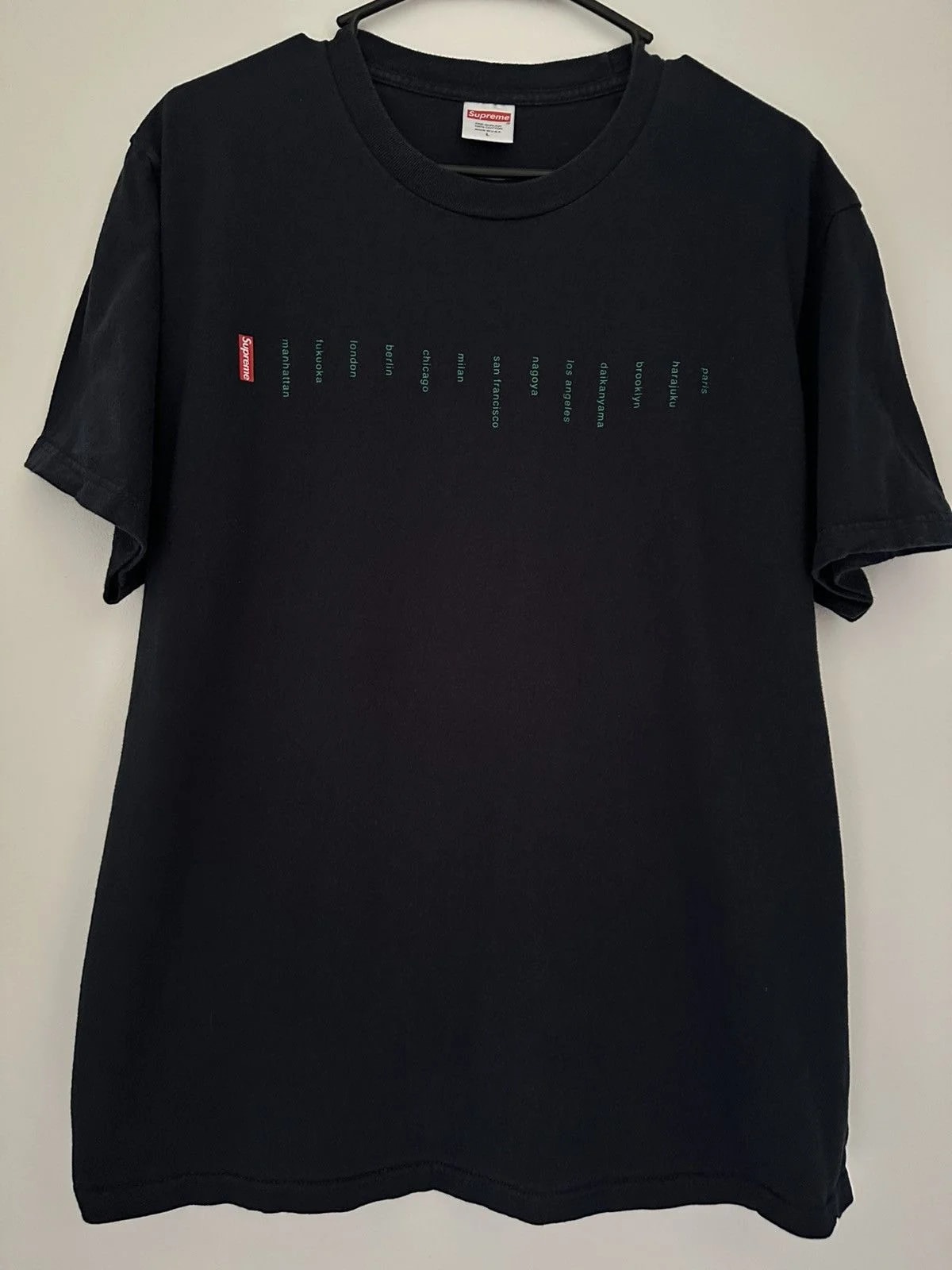 Supreme — Supreme Location Tee — streetwear — resale