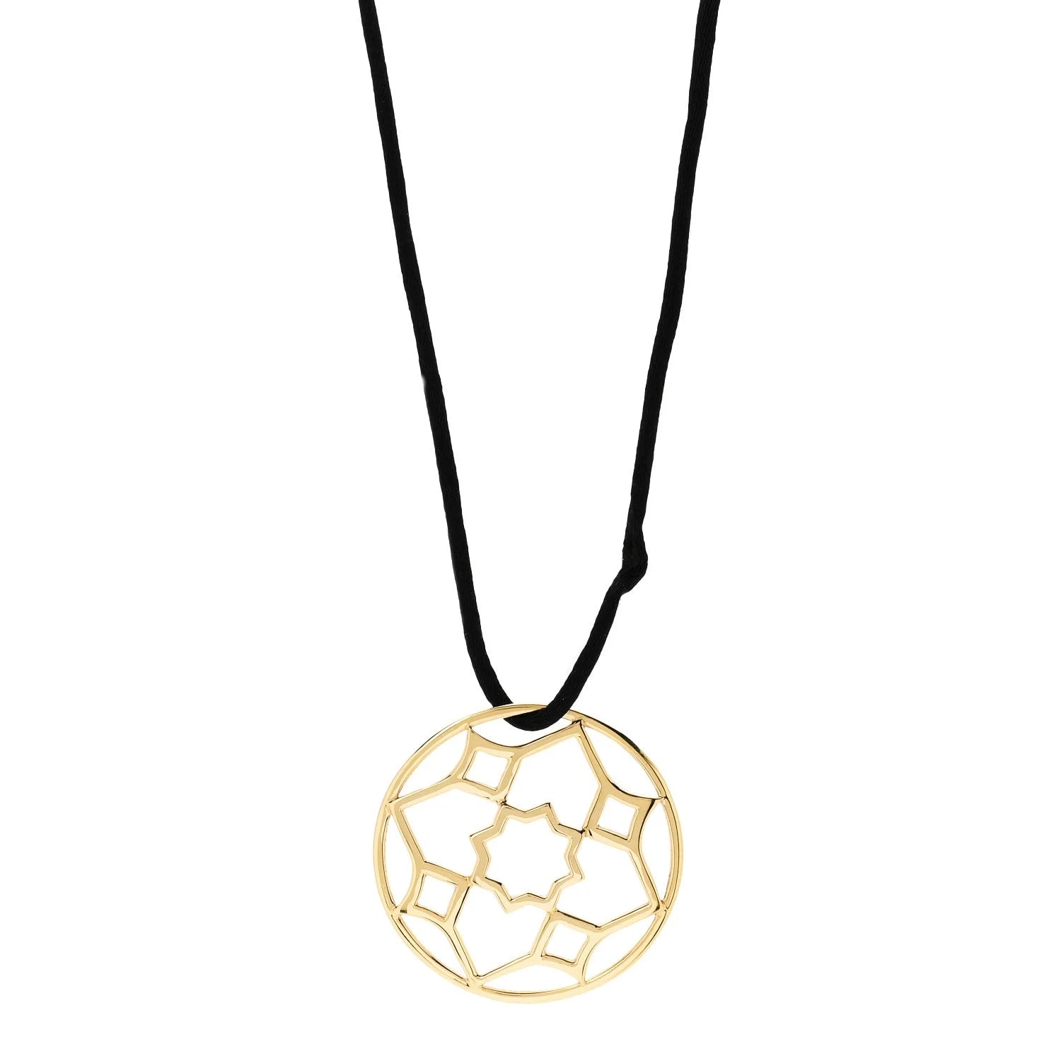 Tiffany & Co. — 18K Yellow Gold Paloma Picasso Zellige Medallion Cord — Jewelry — resale