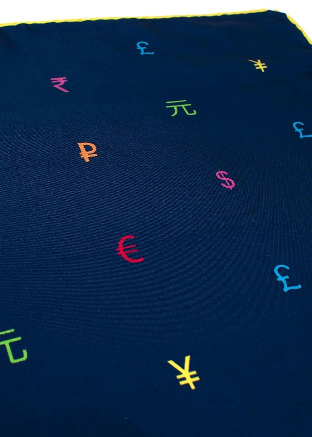 Currency Print Square Scarf 42cm 3