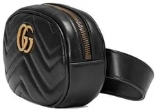 NEW Gucci GG Marmont Matelasse Double G Belt Fanny Pack 85/34 2