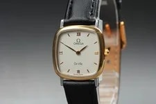Omega — 1993 Near Omega de Ville 23mm 595.3111 Quartz White Roman — Watch — resale