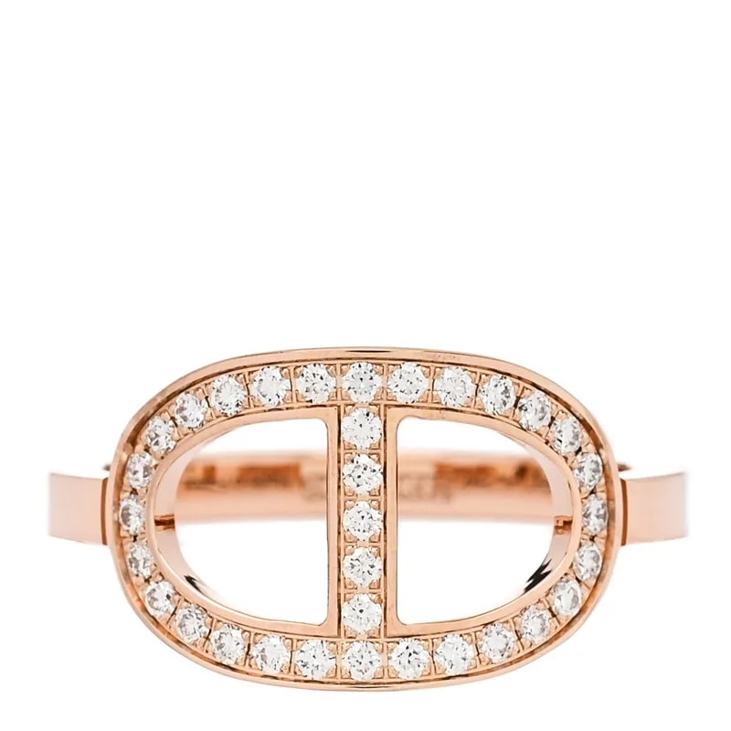 Hermès — 18K Rose Gold Chaine d'Ancre Contour 49 4.75 — Jewelry — resale