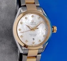 Omega — Omega Seamaster Aqua Terra 18K Gold Diamond - 231.20.34.20.55.002 — Watch — resale