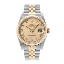Rolex Datejust 36 16233 Champagne Dial Steel 18k Yellow Gold 1996 2
