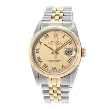 Rolex Datejust 36 16233 Champagne Dial Steel 18k Yellow Gold 1996 3
