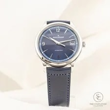 2022 Jaeger-LeCoultre Master Control JLC 40MM Blue Dial Leather Strap Q4018480 3