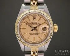 Rolex — 1984 Rolex Datejust 69173 Two Tone Tapestry Dial 26mm p25289 — Watch — resale