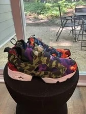 Size 12- Reebok Bape X InstaPump Fury OG Camo 2