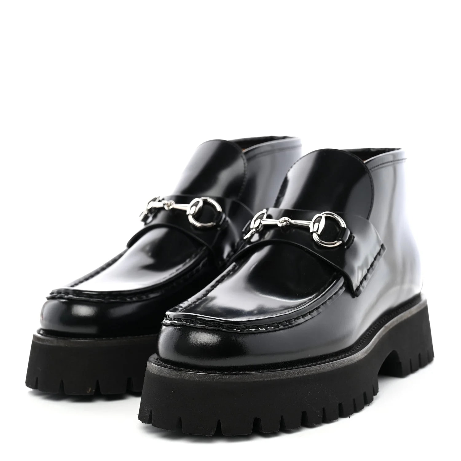Cordovan Lux Horsebit Platform Ankle 38.5 3