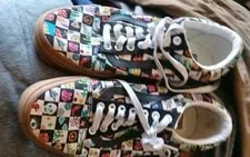 Vans Old Skool Stickers Graphic Checkerboard Gum Sole 4