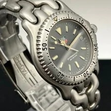 TAG Heuer S/el Professional 200M Quartz Gray Dial From Japan 3