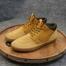 Nike SB Portmore II Solarsoft Size 7 US Mid Wheat Skate Shoes 4