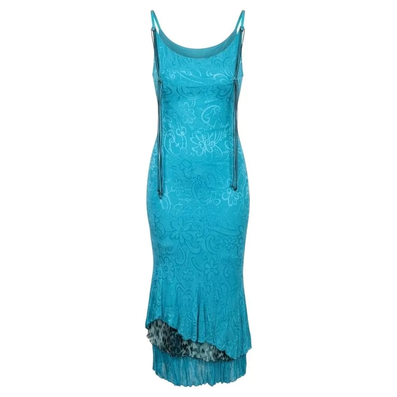 Roberto Cavalli — 2003 Class Roberto Cavalli Backless Dress Leopard Lining — Clothing — resale