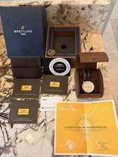 Breitling Navitimer Chronograph 41 Automatic Brown Leather Box Papers 2