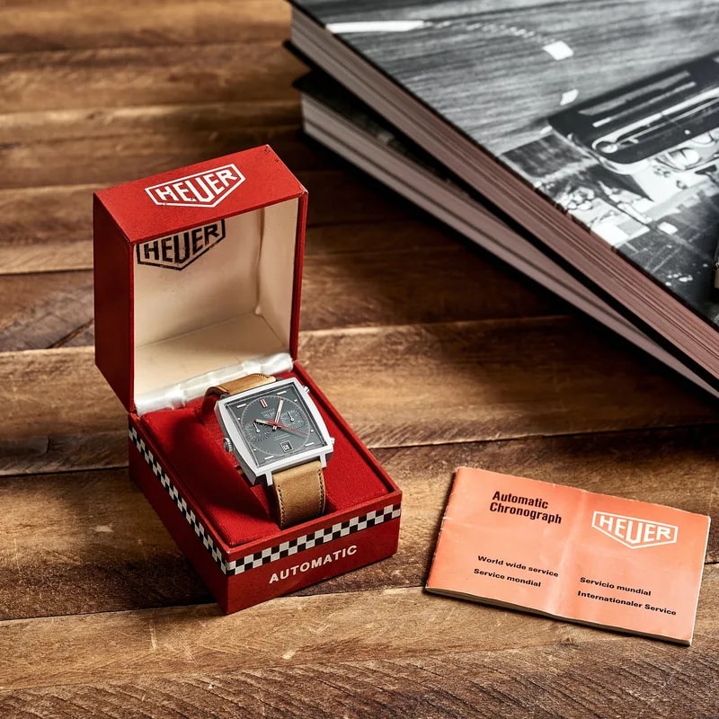 1971 Heuer Monaco Ref. 1133G With Box and Papers 2