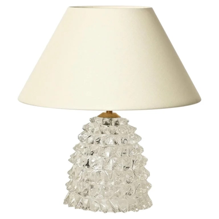 Barovier — Large Barovier Murano Rostrato and Lamp, Italy, 1940s — Furniture — resale