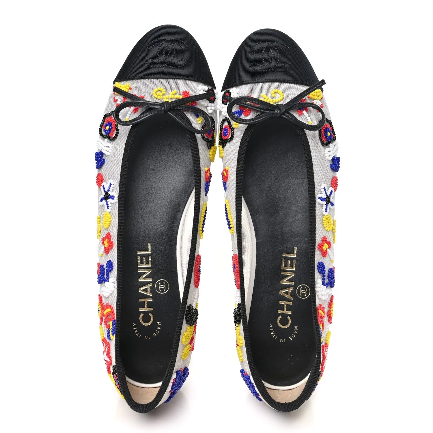 Grosgrain Cap Toe CC Coco Beach Ballerina 37.5 2