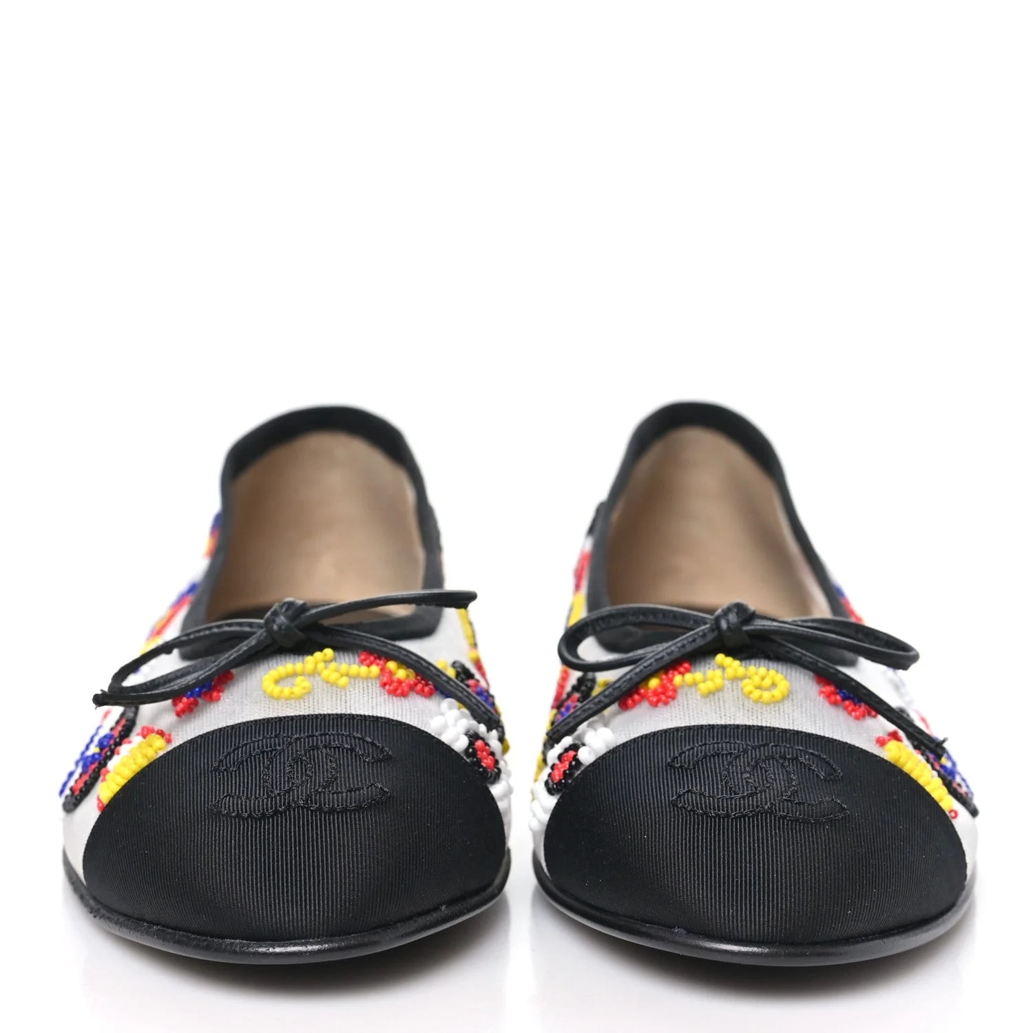 Grosgrain Cap Toe CC Coco Beach Ballerina 37.5 3