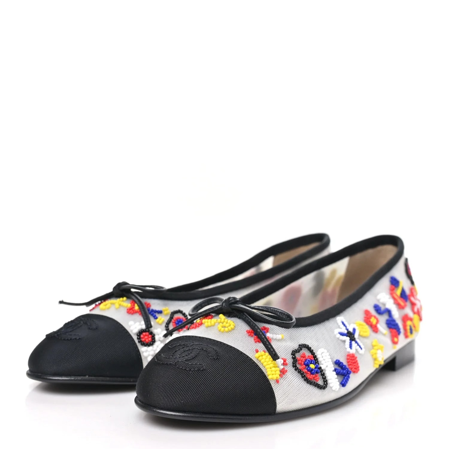 Grosgrain Cap Toe CC Coco Beach Ballerina 37.5 4