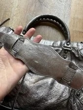 Balenciaga Metallic Medium Size City A Tag First 2way 3