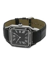 Cartier Santos WSSA0046 / 4298 Stainless Steel Leather 31mm #TW2025 2
