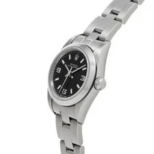 Rolex Oyster Perpetual 76080 24mm Stainless Steel Black #WW2485 2