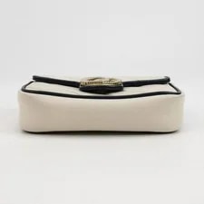 Auth Gucci GG Marmont Super Mini Crossbody Trim 3