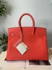 Hermes Birkin 35 Pivoine GHW Square P Auth 2