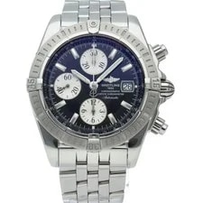 Breitling Chronomat Evolution A13356/A156B19PA Stainless Steel mensWatch Bla... 2