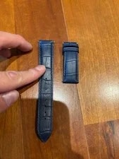 IWC — Cassis IWC Portugieser Leather Belt Rubber Lined Blue 20mm No Tools — Watch — resale