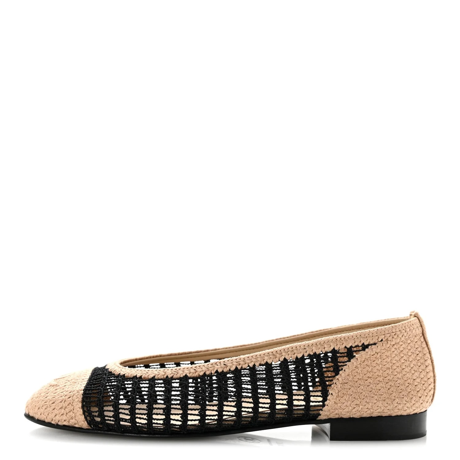 Chanel — Cap Toe Ballerina 38.5 — Designer Shoe — resale
