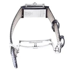 Jaeger-lecoultre Reverso Duetto 266.8.44/Q2668412 21mm SS Silver / Black #C12601 4