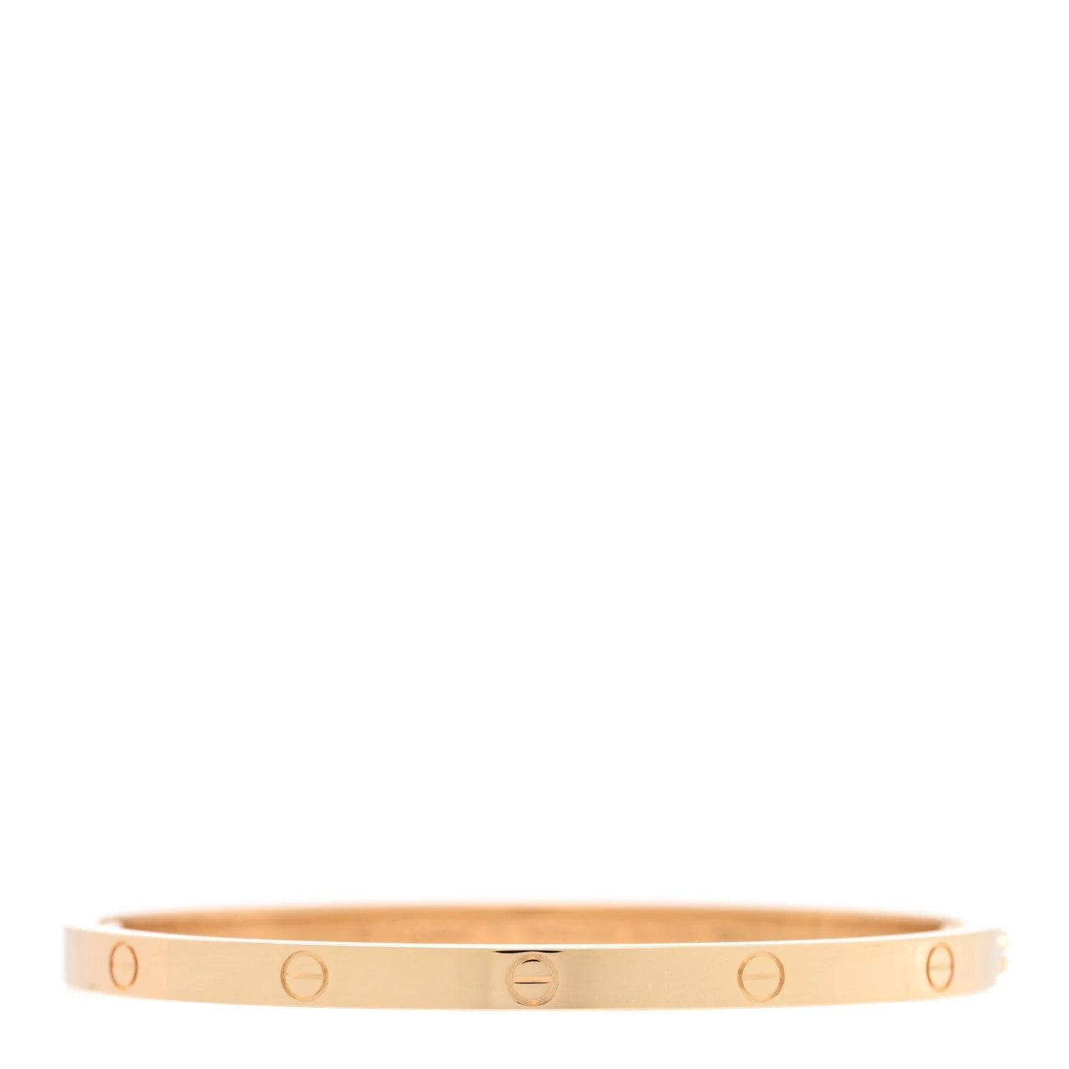Cartier — 18K Yellow Gold Small Love Bracelet 15 — Jewelry — resale
