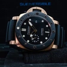 Panerai — Panerai Submersible Goldtech OroCarbo PAM01070 44mm Gold Box Papers 2022 — Watch — resale
