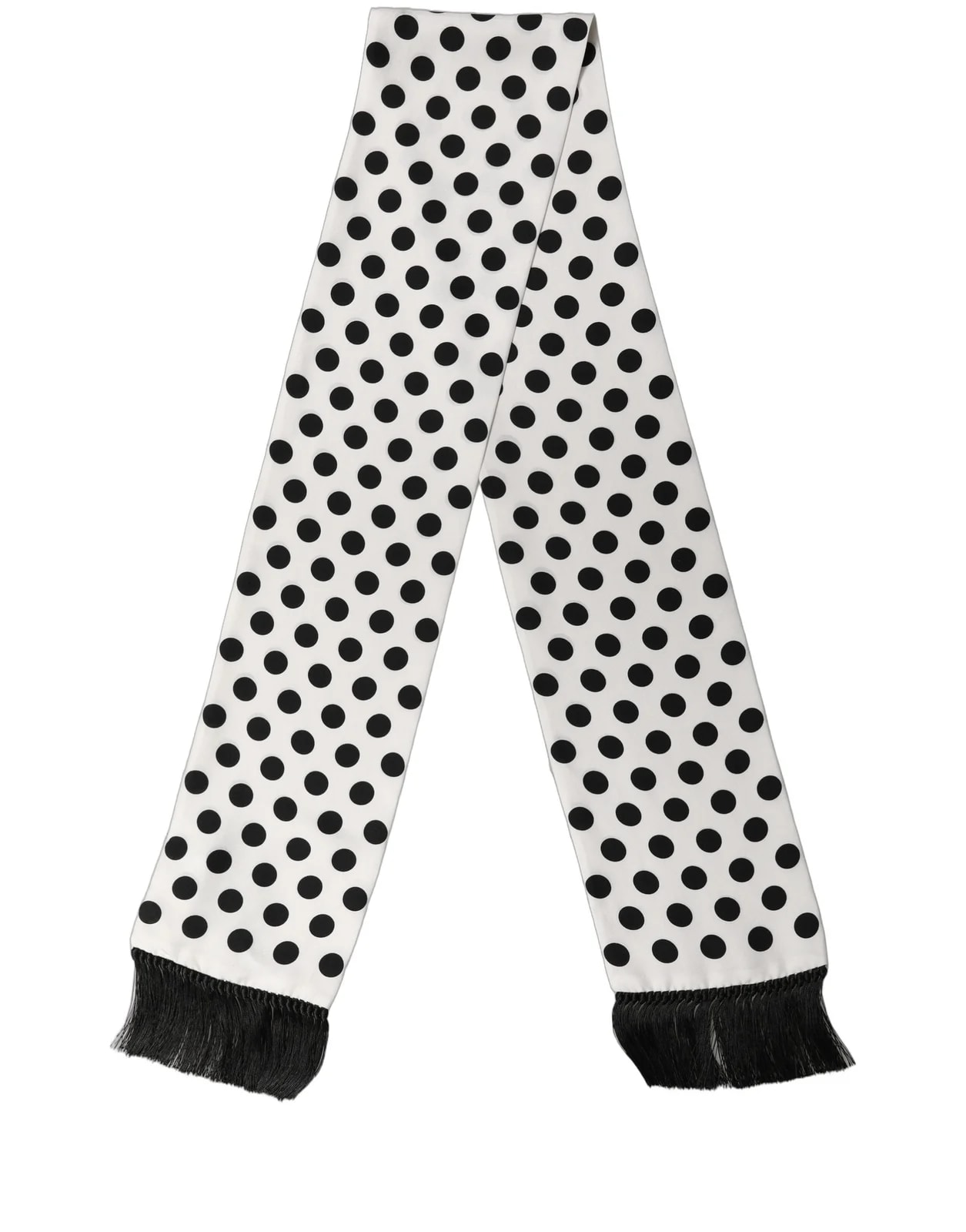 Dolce & Gabbana Polka Dot Fringed Lace Stole Scarf 2