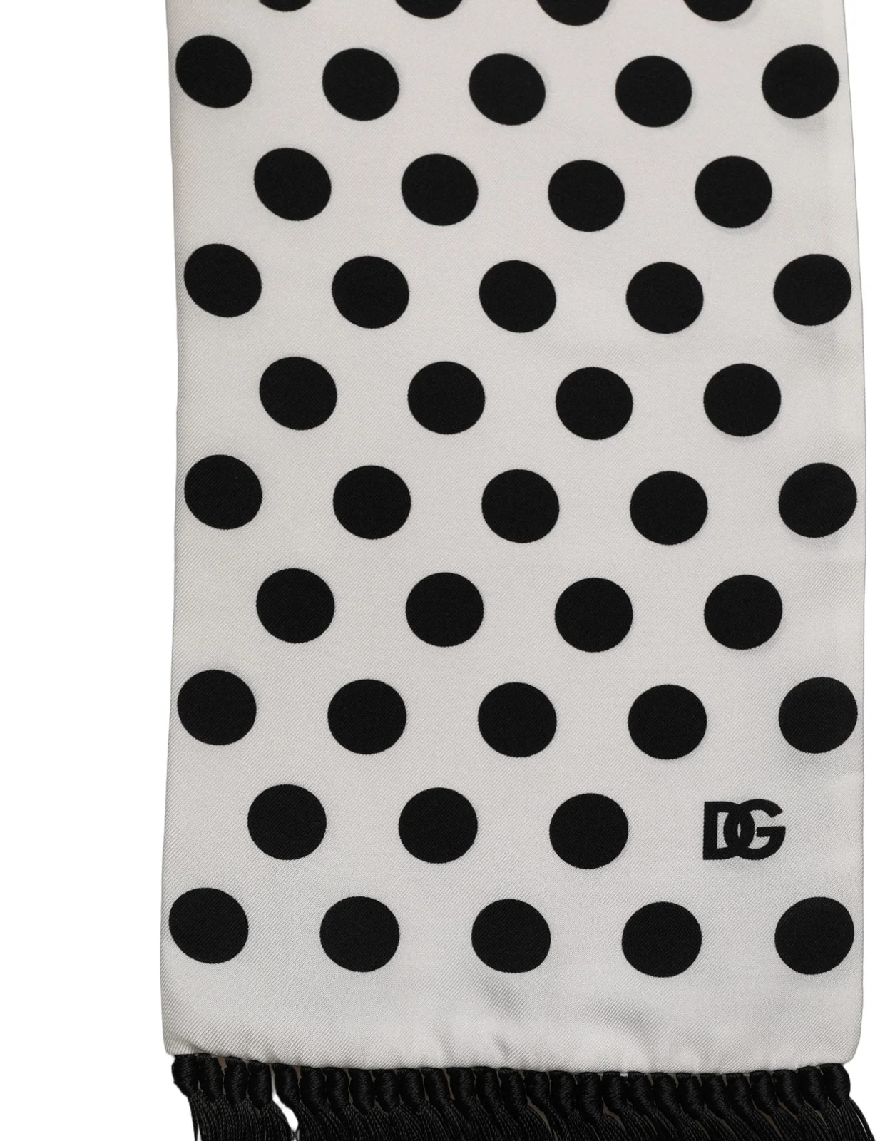 Dolce & Gabbana Polka Dot Fringed Lace Stole Scarf 3