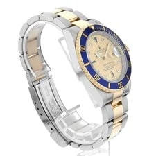 Rolex Submariner Date 8P Diamond 3P Sapphire 16613SG Champagne D Number Seco... 3