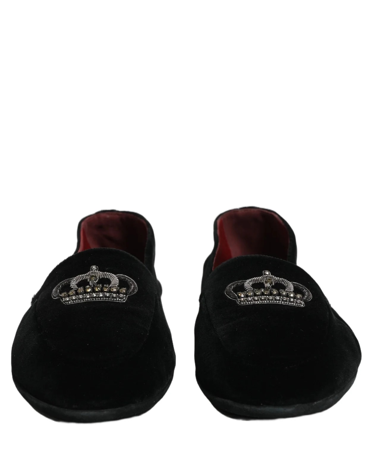 Dolce & Gabbana Crown Embellished Dress Loafers Shoes 2