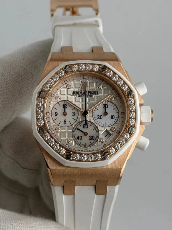 Audemars Piguet Royal Oak Offshore Chronograph 18K Rose Gold & Diamonds 2