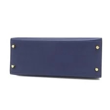 Hermes 2WAY Kelly 28 Outer Sewing Blue Sapphire X Casaque 3