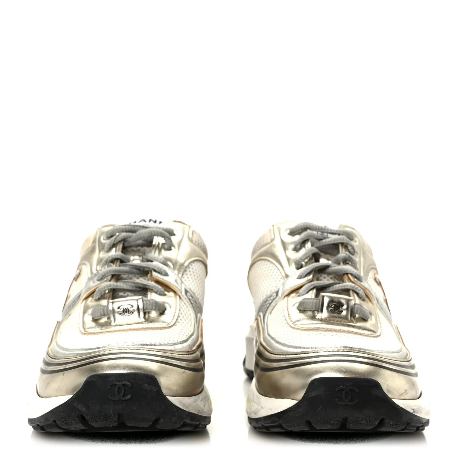 Fabric Laminated Stretch CC 39.5 White Gold 3