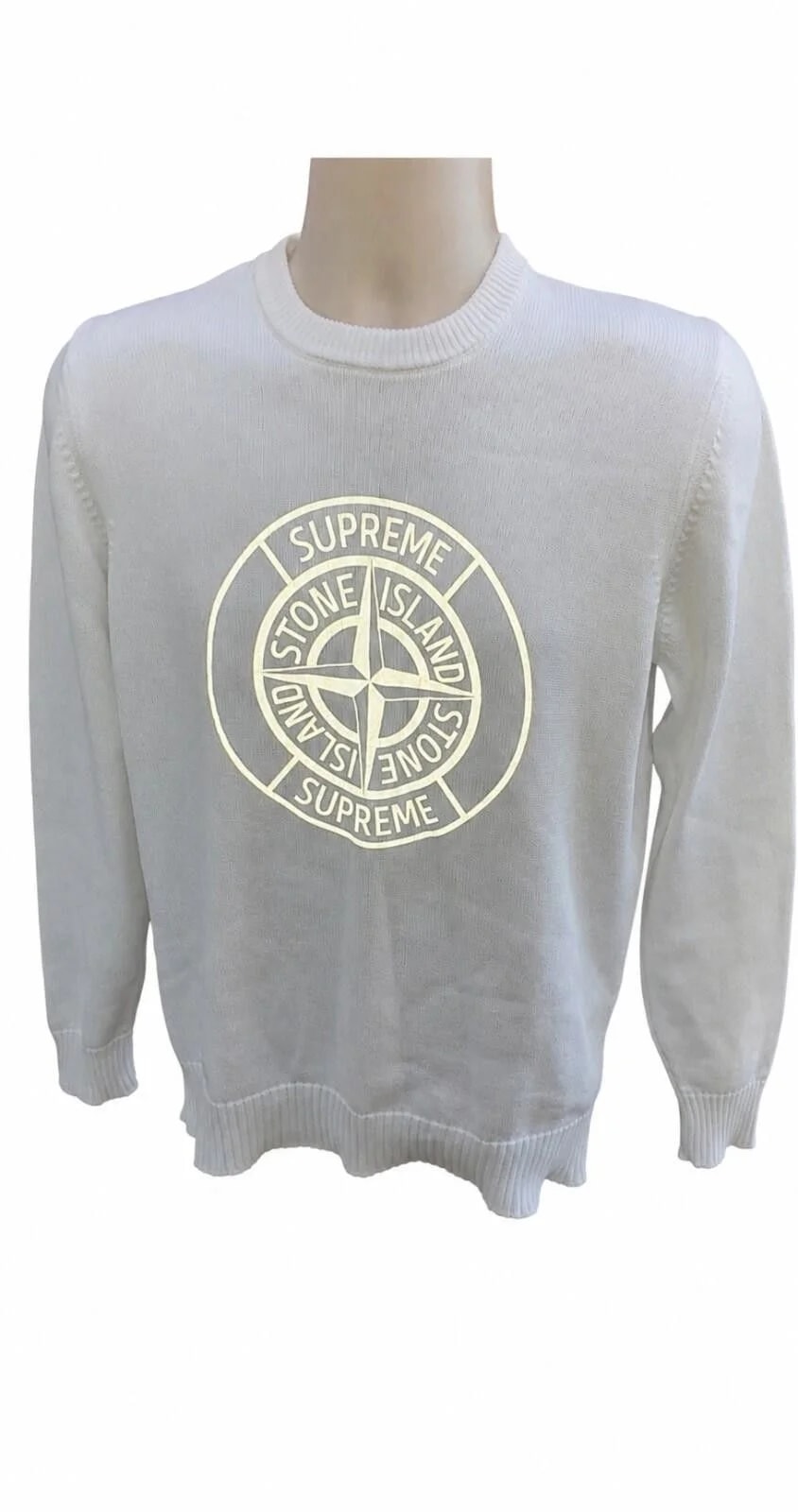 Supreme X Island Reflective Logo Sweater — streetwear — resale