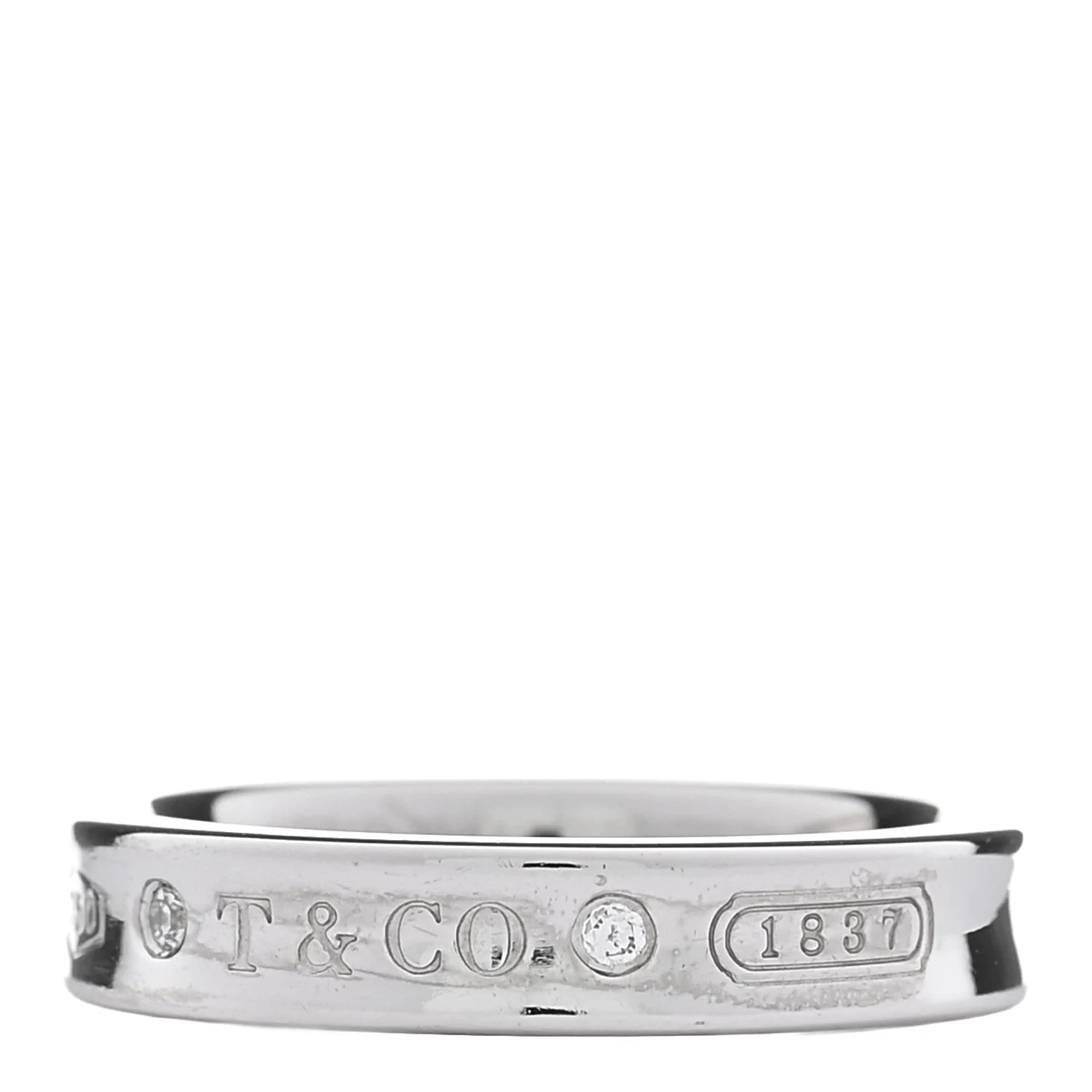 Tiffany & Co. — 18K White Gold Narrow 1837 52 6 — Jewelry — resale