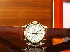 Patek Philippe — Patek Philippe Annual Calendar 5146J-001, Cream Dial - 18kt Yellow Gold on Strap — Watch — resale