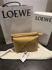 Loewe Small Puzzle Edge in Soft Grained Sahara Color 4