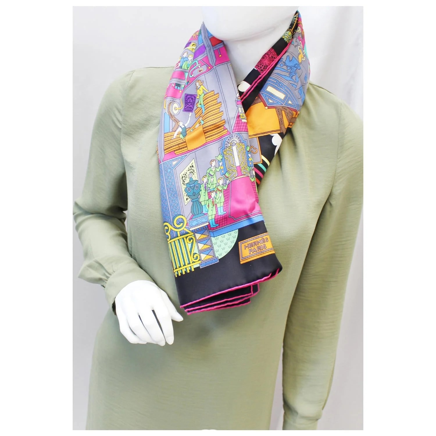 Hermes la Maison des Carres Scarf 2