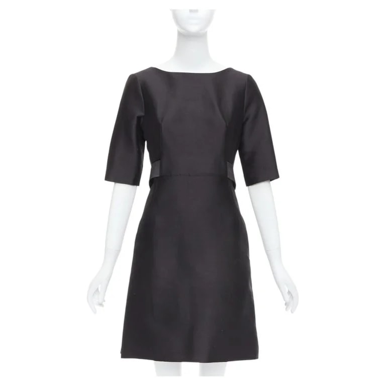 Balenciaga, Nicolas Ghesquière — Balenciaga 2008 Ghesquiere Dress Cotton Crepe A-line Belted FR36 S — Clothing — resale