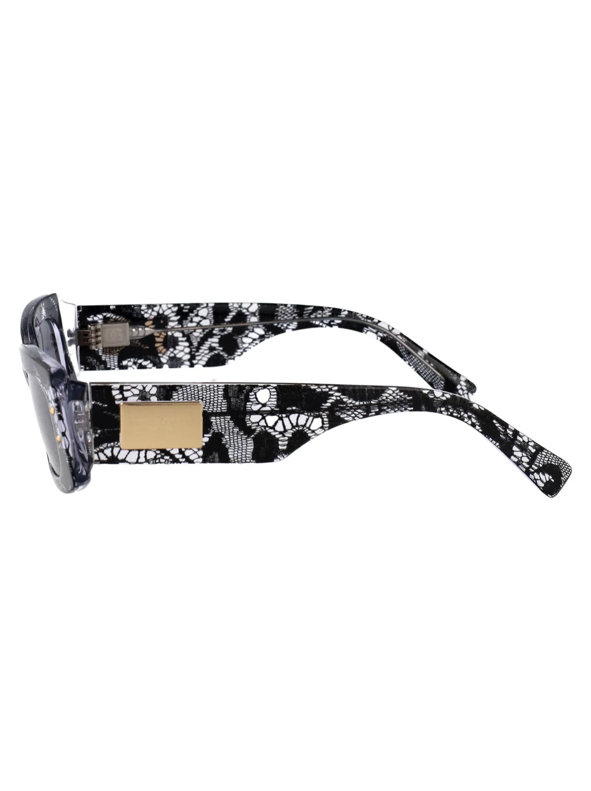 Dolce & Gabbana 0dg4479 Lace-Pattern Acetate Sunglasses — 3
